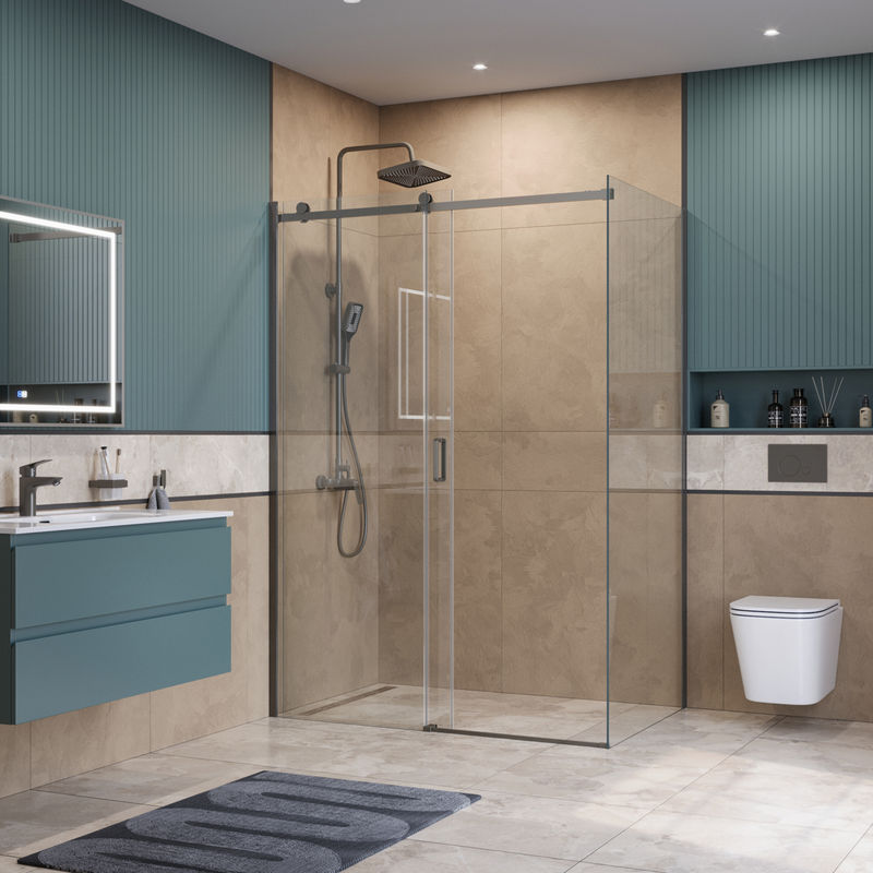 Душевой уголок BelBagno SOFT_CLOSE-2-AH-1-140/100-C-GM