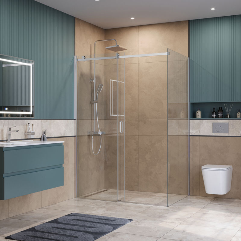Душевой уголок BelBagno SOFT_CLOSE-2-AH-1-150/80-C-Cr