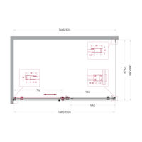 Душевой уголок BelBagno SOFT_CLOSE-2-AH-1-150/90-C-Cr — 12