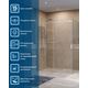 Душевой уголок BelBagno SOFT_CLOSE-2-AH-1-160/100-C-Cr
