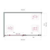 Душевой уголок BelBagno SOFT_CLOSE-2-AH-1-160/100-C-GM — 12