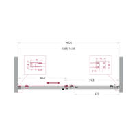 Душевая дверь BelBagno SOFT_CLOSE-2-BF-1-140-C-GM — 12