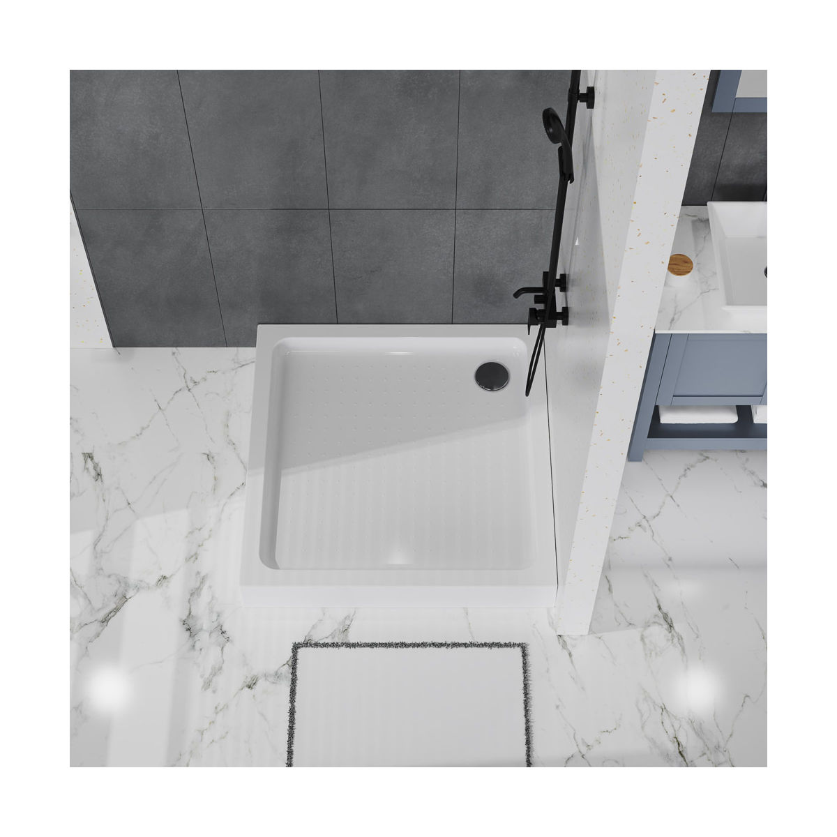 Акриловый поддон BelBagno TRAY-BB-A-100-15-W