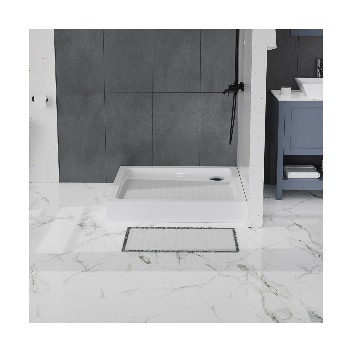 Акриловый поддон BelBagno TRAY-BB-A-100-15-W