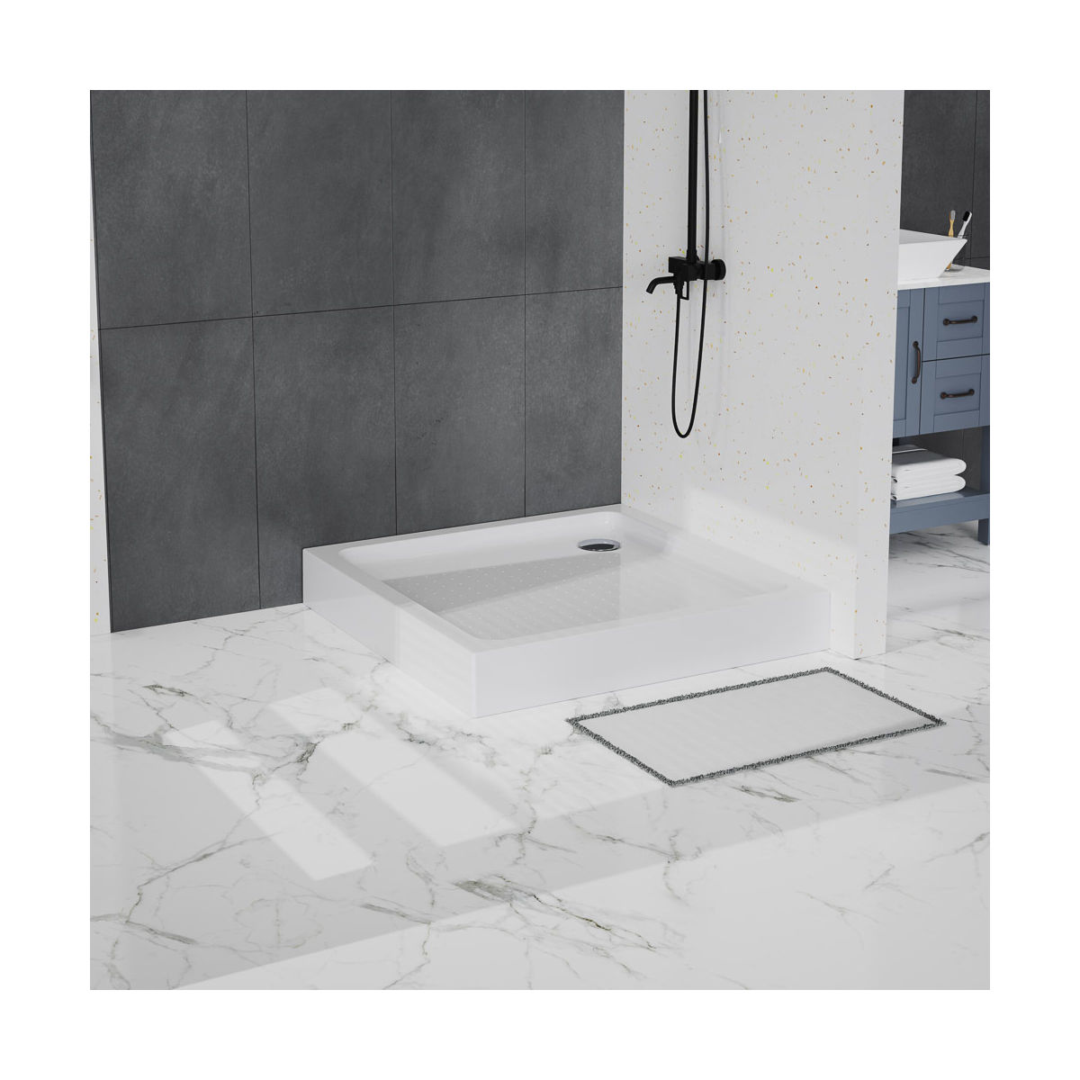 Акриловый поддон BelBagno TRAY-BB-A-100-15-W