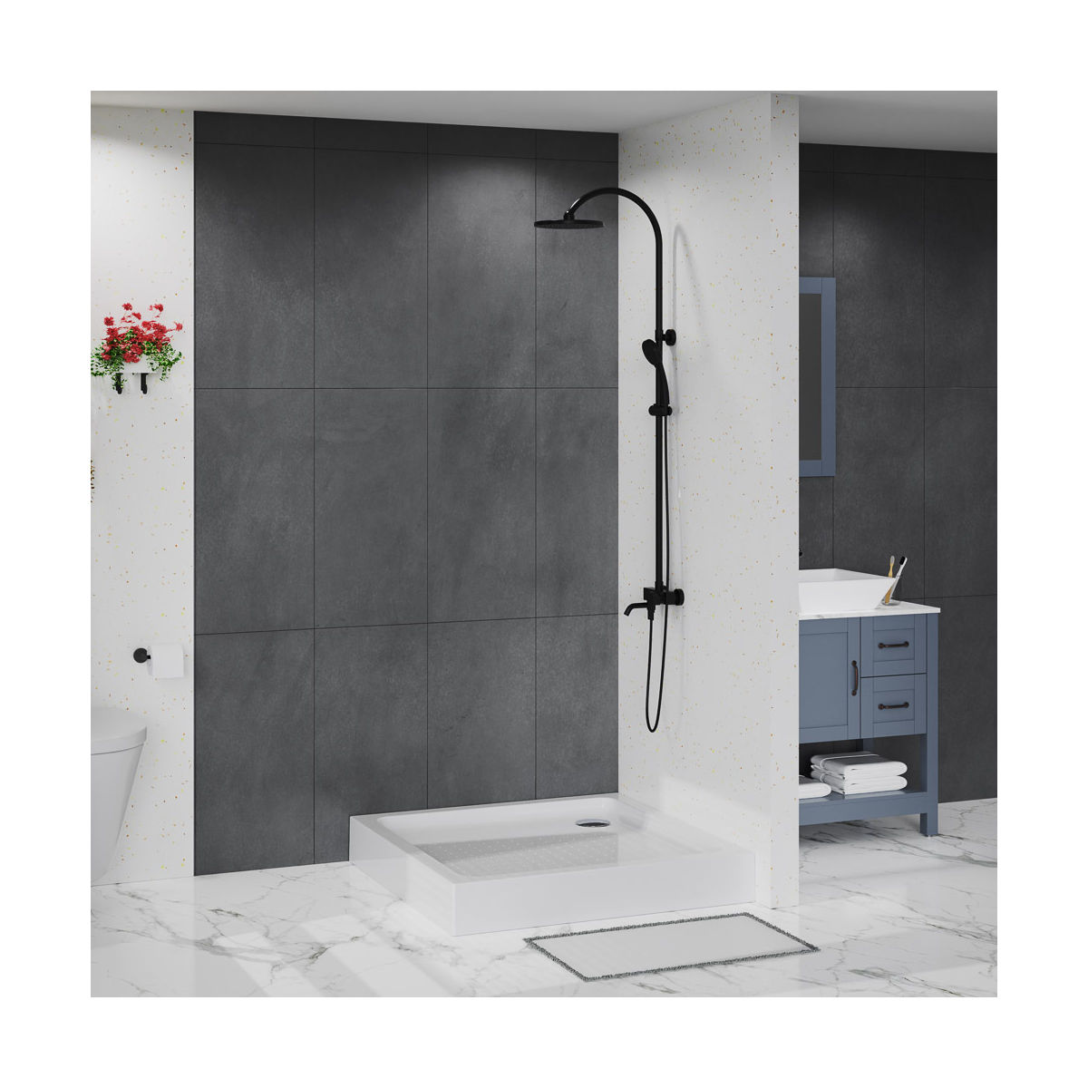 Акриловый поддон BelBagno TRAY-BB-A-100-15-W