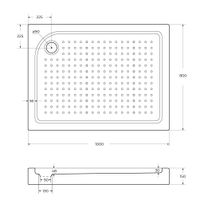 Душевой поддон BelBagno TRAY-BB-AH-100/80-15-W-L акриловый — 8