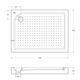 Акриловый поддон BelBagno TRAY-BB-AH-100/80-15-W-L