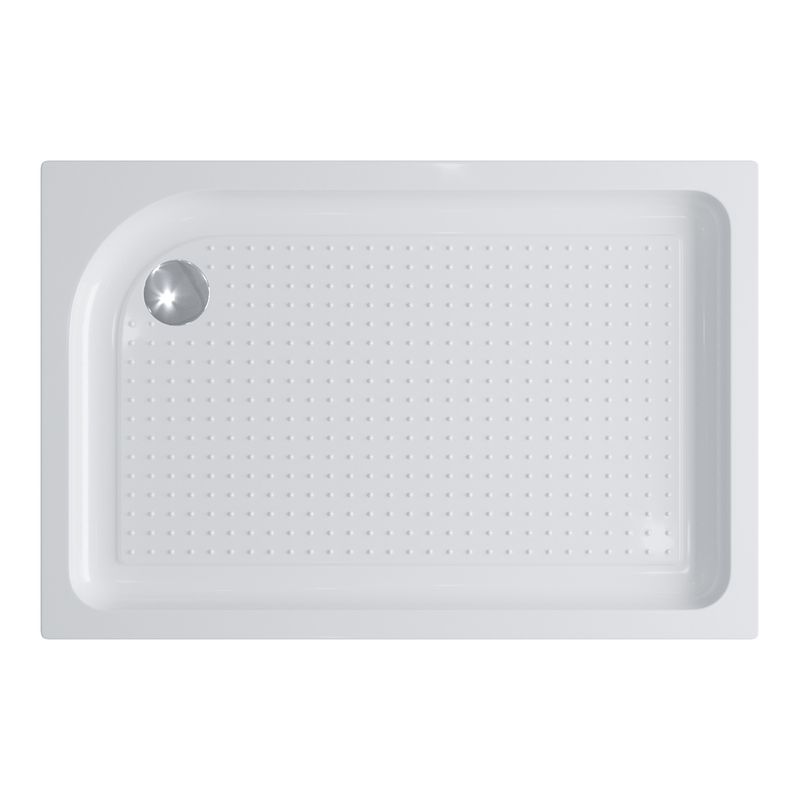 Душевой поддон BelBagno TRAY-BB-AH-100/80-15-W-L акриловый