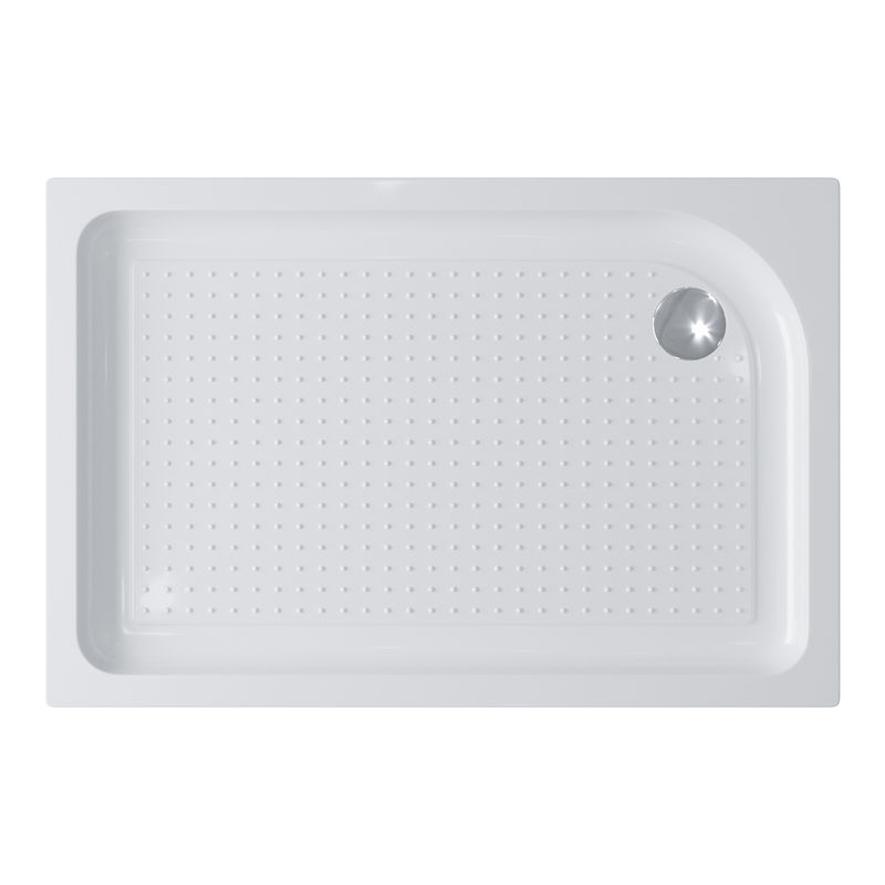 Душевой поддон BelBagno TRAY-BB-AH-100/80-15-W-R акриловый