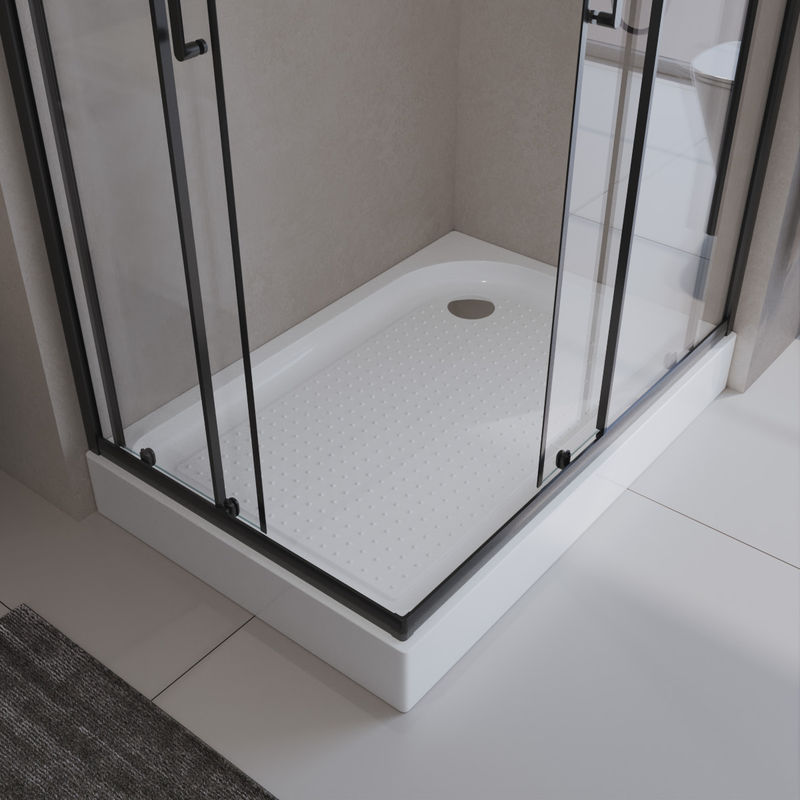 Душевой поддон BelBagno TRAY-BB-AH-120/80-15-W-L акриловый