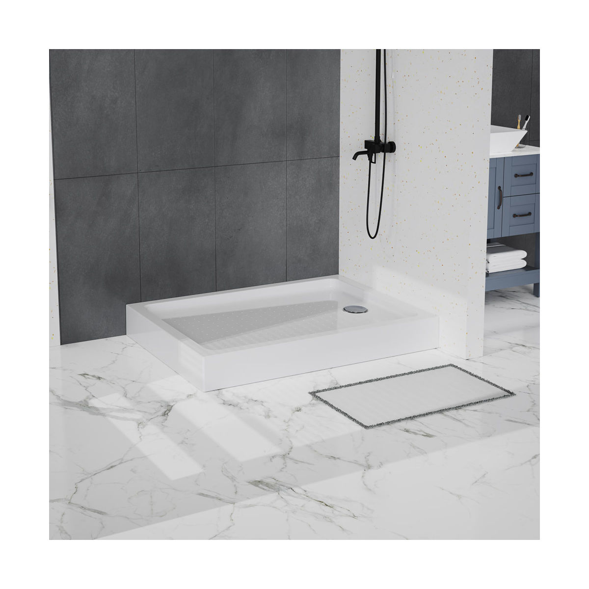 Акриловый поддон BelBagno TRAY-BB-AH-120/90-15-W
