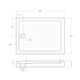 Акриловый поддон BelBagno TRAY-BB-AH-120/90-15-W