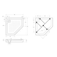 Душевой поддон BelBagno TRAY-BB-P-90-15-W акриловый — 5