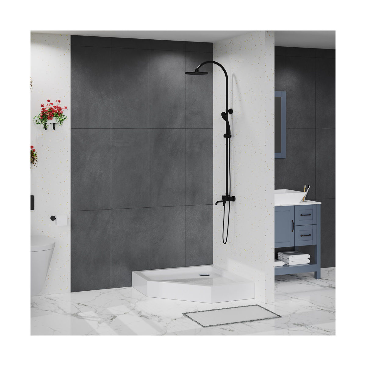Акриловый поддон BelBagno TRAY-BB-P-90-15-W