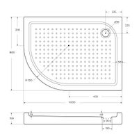 Душевой поддон BelBagno TRAY-BB-RH-100/80-550-15-W-R акриловый — 8