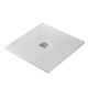 Душевой поддон из искусственного мрамора в комплекте с сифоном BelBagno UNO TRAY-MR-UNO-A-80-35-W-CR