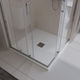 Душевой поддон из искусственного мрамора в комплекте с сифоном BelBagno UNO TRAY-MR-UNO-A-80-35-W-CR