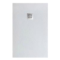 Душевой поддон BelBagno UNO TRAY-MR-UNO-AH-120/90-35-W-CR из искусственного мрамора с сифоном — 2