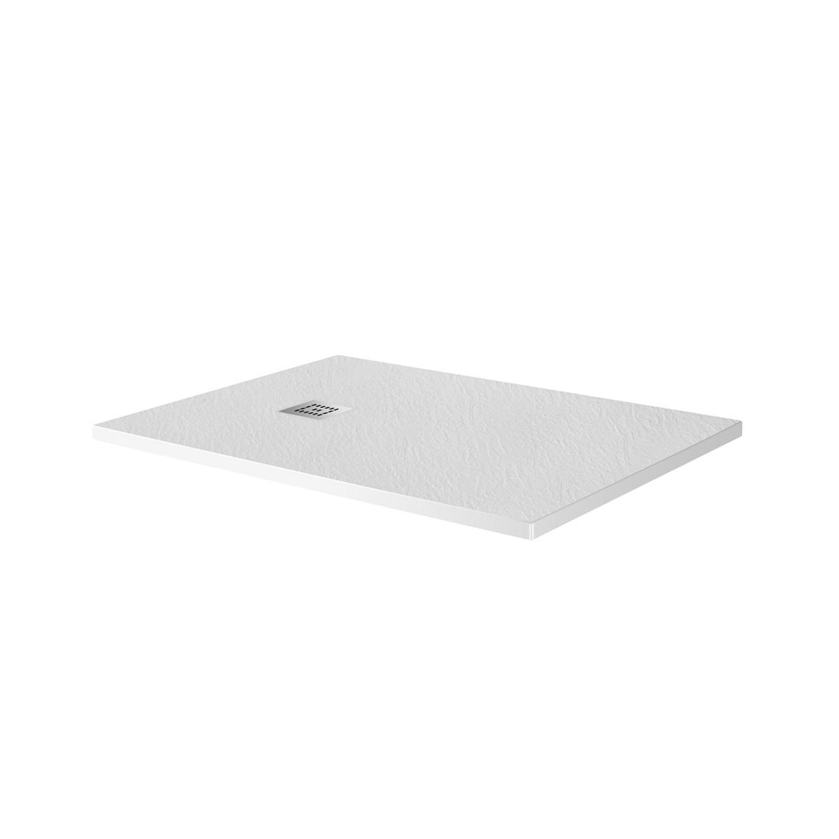 Душевой поддон из искусственного мрамора в комплекте с сифоном BelBagno UNO TRAY-MR-UNO-AH-160/90-35-W-CR
