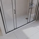 Душевой поддон из искусственного мрамора в комплекте с сифоном BelBagno UNO TRAY-MR-UNO-AH-180/80-35-W-CR