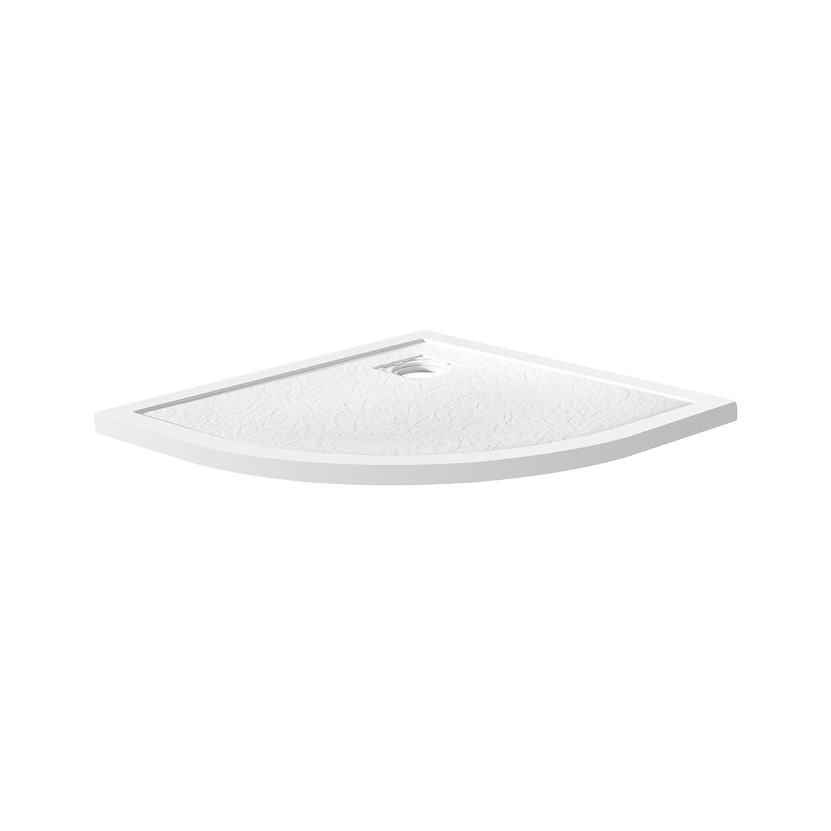 Душевой поддон из искусственного мрамора в комплекте с сифоном BelBagno UNO TRAY-MR-UNO-R-90-550-35-W-CR