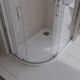 Душевой поддон из искусственного мрамора в комплекте с сифоном BelBagno UNO TRAY-MR-UNO-RH-120/80-550-35-W-L-CR