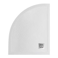 Душевой поддон BelBagno UNO TRAY-MR-UNO-RH-120/80-550-35-W-R-CR из искусственного мрамора с сифоном — 2