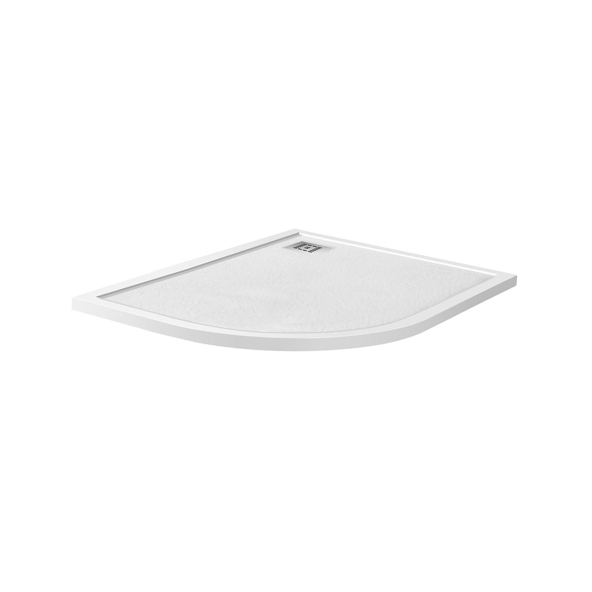 Душевой поддон из искусственного мрамора в комплекте с сифоном BelBagno UNO TRAY-MR-UNO-RH-120/80-550-35-W-R-CR