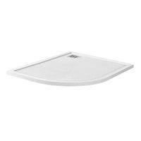 Душевой поддон BelBagno UNO TRAY-MR-UNO-RH-120/80-550-35-W-R-CR из искусственного мрамора с сифоном — 1
