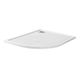 Душевой поддон из искусственного мрамора в комплекте с сифоном BelBagno UNO TRAY-MR-UNO-RH-120/80-550-35-W-R-CR