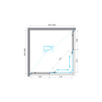 Душевой уголок BelBagno UNIQUE-A-2-85/100-P-Cr — 6