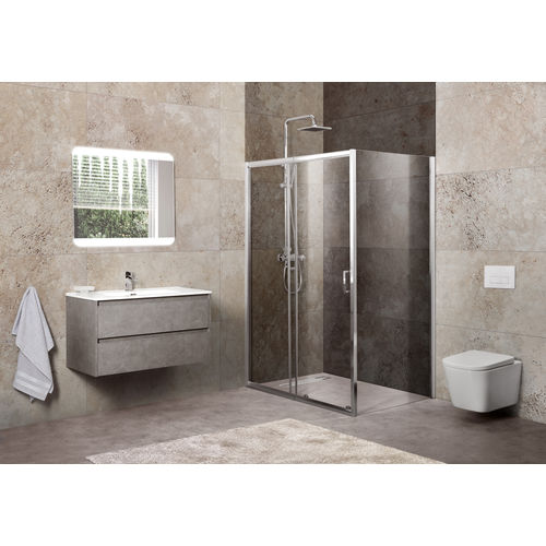 Душевой уголок BelBagno UNIQUE-AH-1-100/115-90-C-Cr