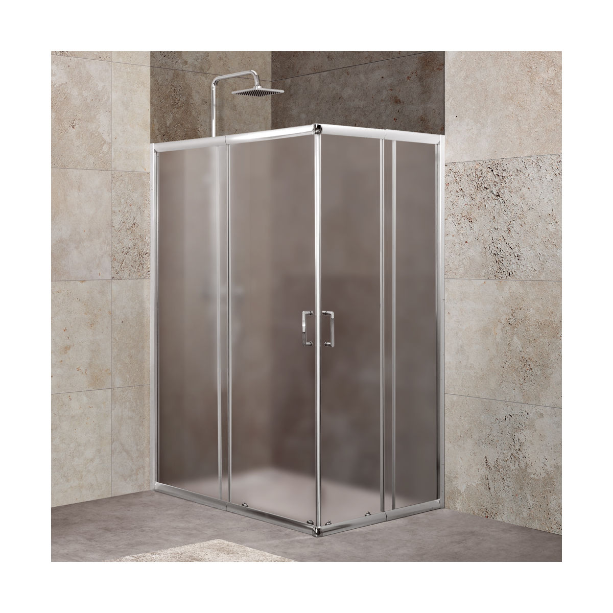 Душевой уголок BelBagno UNIQUE-AH-2-100/115-75/90-P-Cr