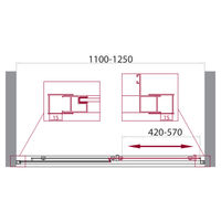 Душевая дверь BelBagno UNIQUE-BF-1-110/125-C-Cr — 5