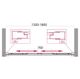 Шторка на ванну BelBagno UNIQUE-VF-2-150/180-140-C-Cr