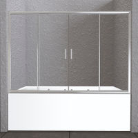 Шторка на ванну BelBagno UNIQUE-VF-2-150/180-140-C-Cr — 1