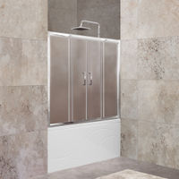 Шторка на ванну BelBagno UNIQUE-VF-2-150/180-140-P-Cr — 1