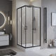 Душевой уголок BelBagno UNO-195-A-2-100-C-NERO