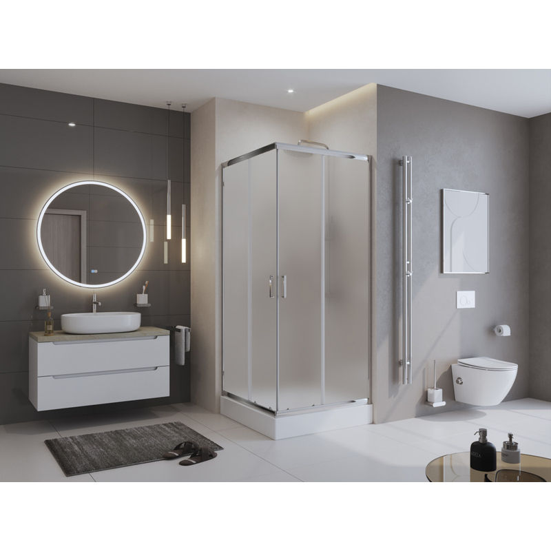 Душевой уголок BelBagno UNO-195-A-2-90-P-Cr