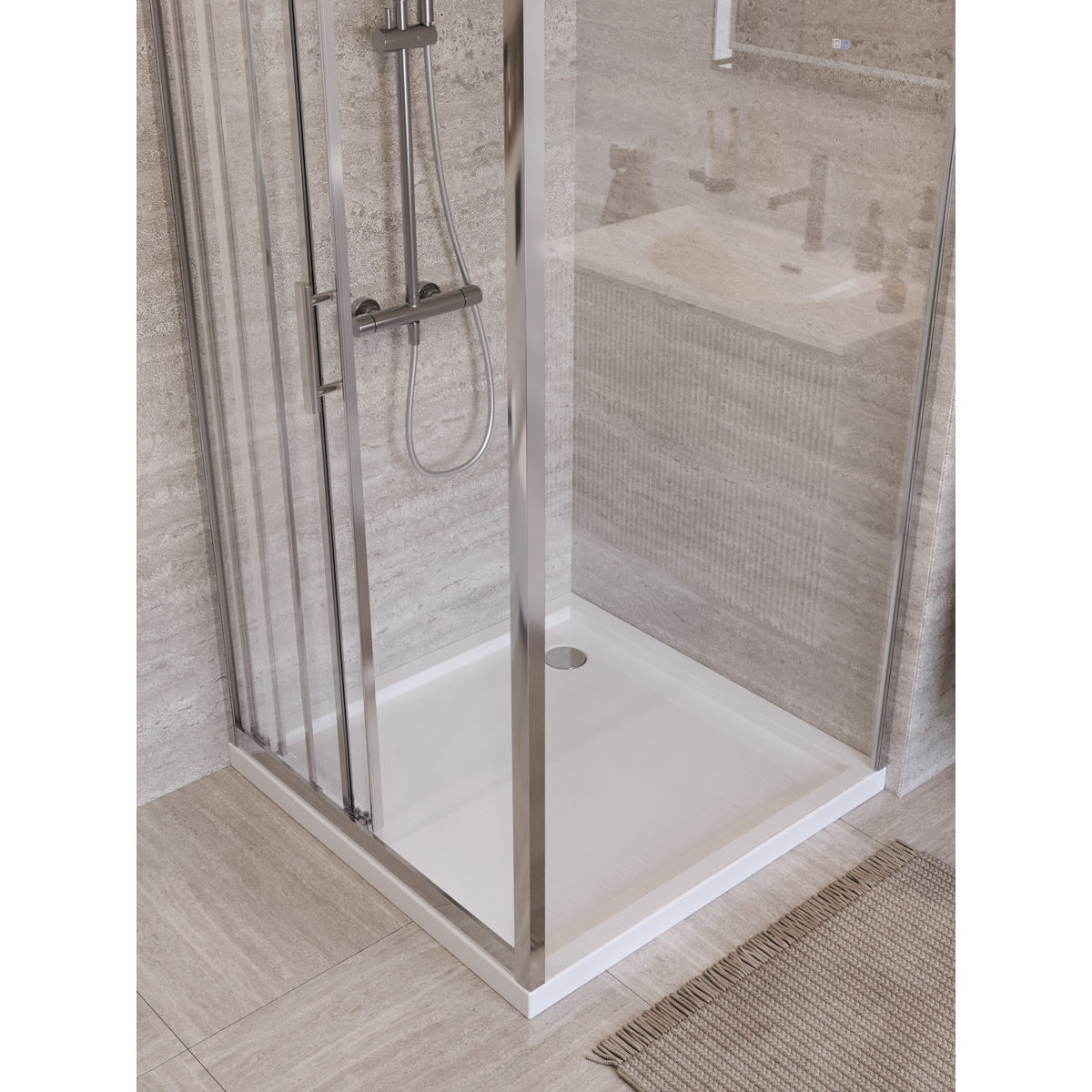 Душевой уголок BelBagno UNO-195-AF-31-100-C-Cr