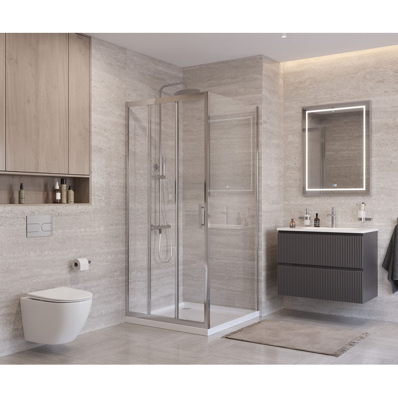 Душевой уголок BelBagno UNO-195-AF-31-90-C-Cr