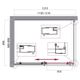 Душевой уголок BelBagno UNO-195-AH-1-120/90-P-Cr