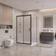 Душевой уголок BelBagno UNO-195-AH-1-120/90-P-NERO