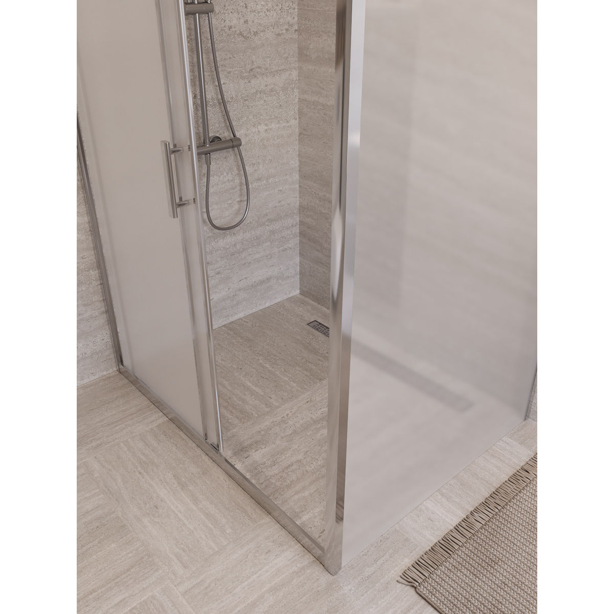 Душевой уголок BelBagno UNO-195-AH-1-130/90-P-Cr