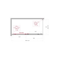 Душевой уголок BelBagno UNO-195-AH-1-140/70-C-NERO — 6