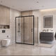 Душевой уголок BelBagno UNO-195-AH-1-140/80-C-NERO