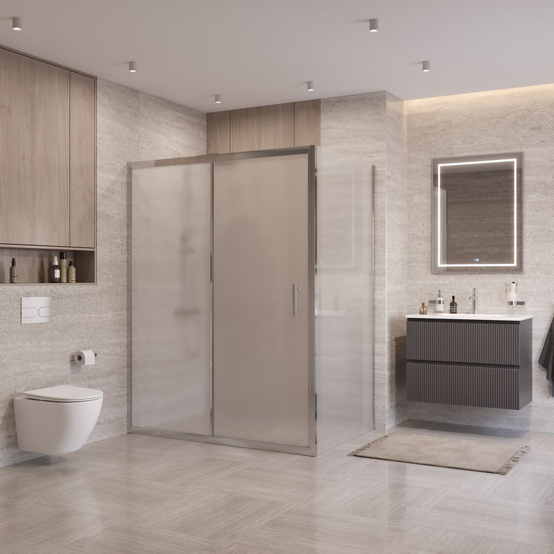 Душевой уголок BelBagno UNO-195-AH-1-150/90-P-Cr