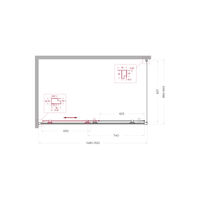 Душевой уголок BelBagno UNO-195-AH-1-150/90-P-Cr — 6