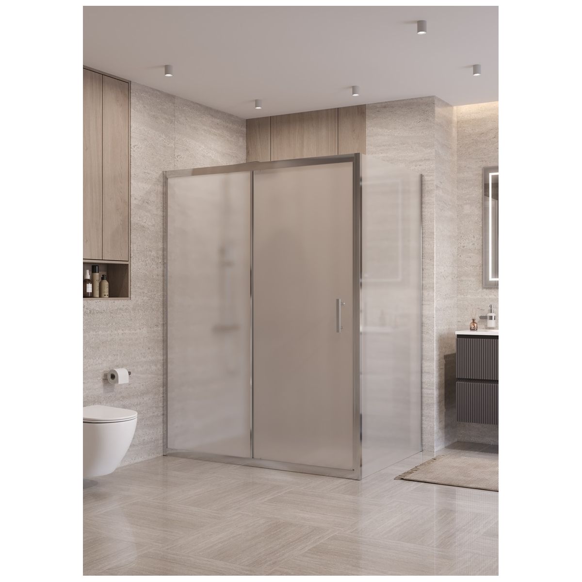 Душевой уголок BelBagno UNO-195-AH-1-150/90-P-Cr
